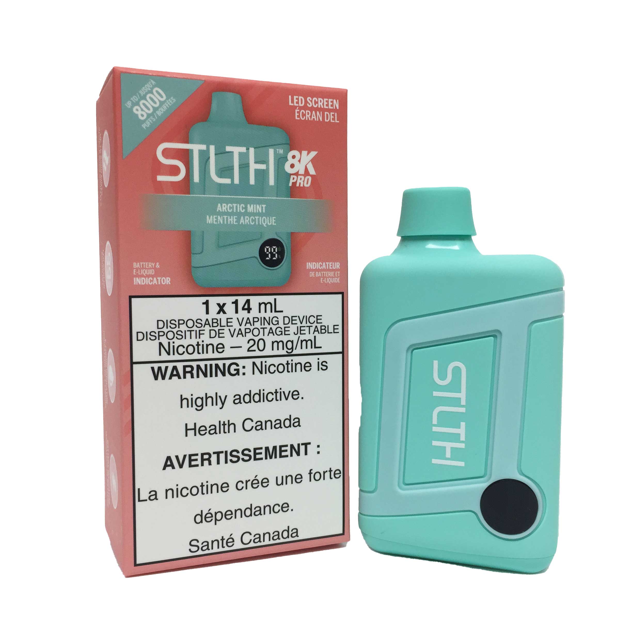 STLTH 8K Pro Vape Jetable – 14 mL 8000 Bouffées 