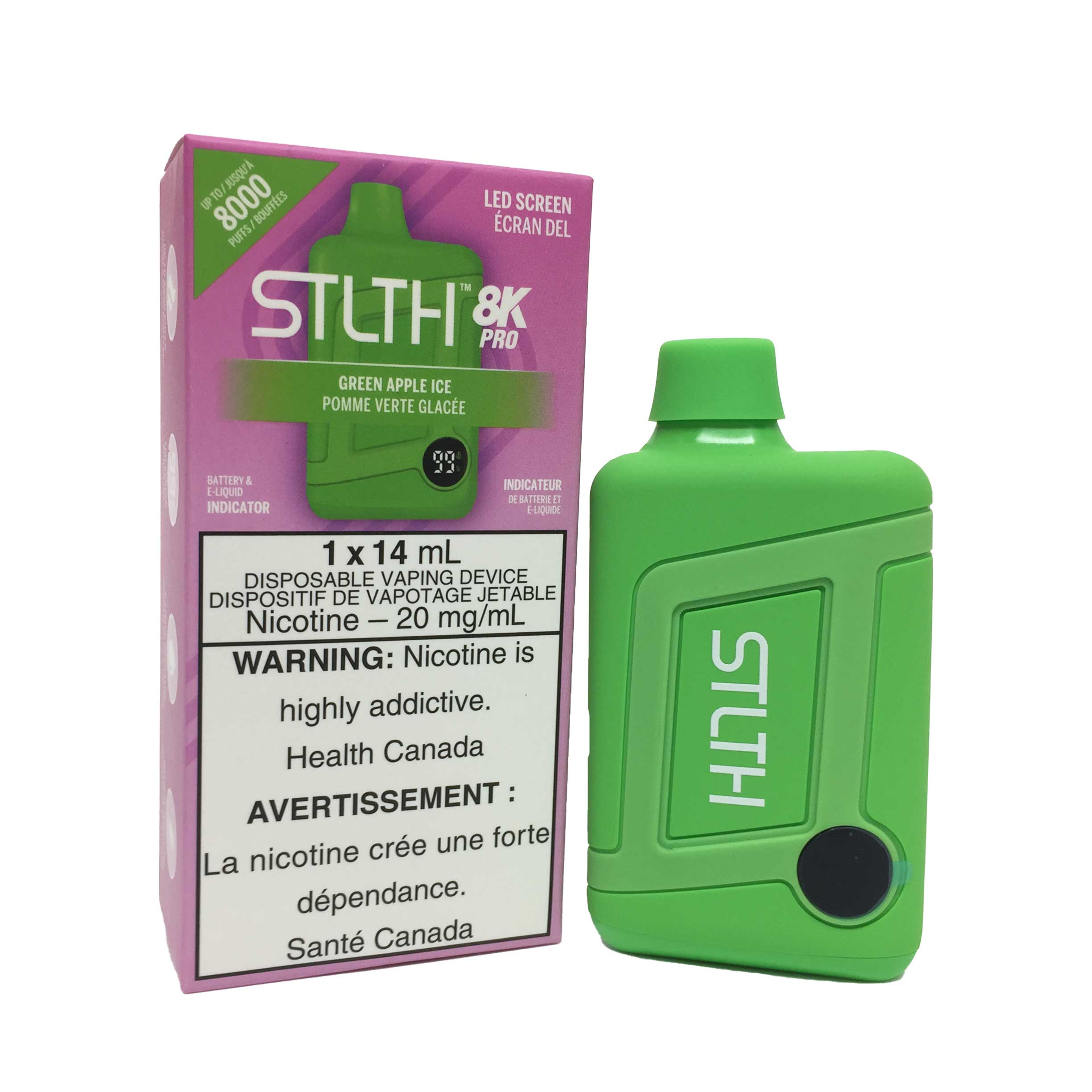STLTH 8K Pro Vape Jetable – 14 mL 8000 Bouffées 
