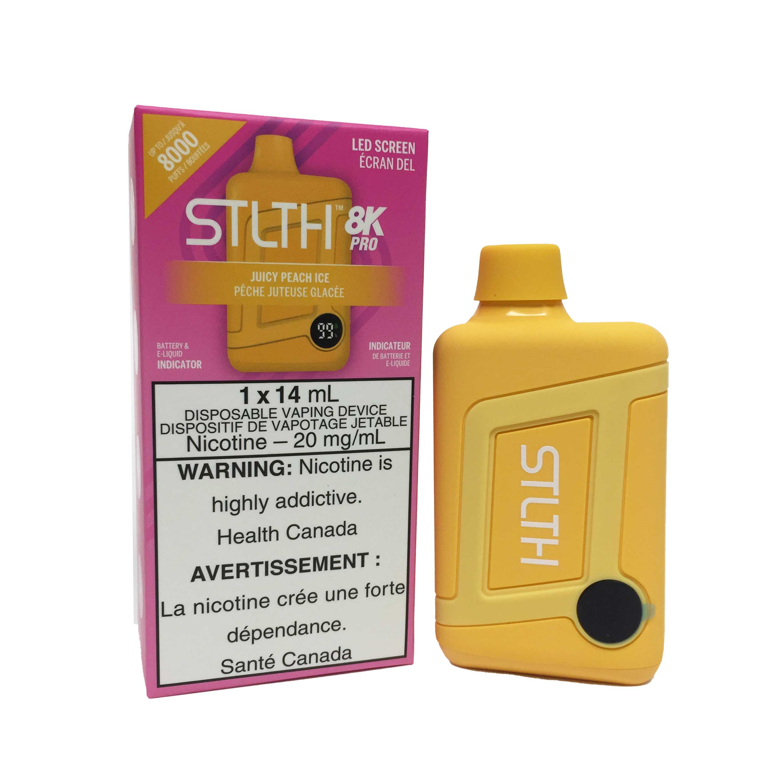 STLTH 8K Pro Vape Jetable – 14 mL 8000 Bouffées 