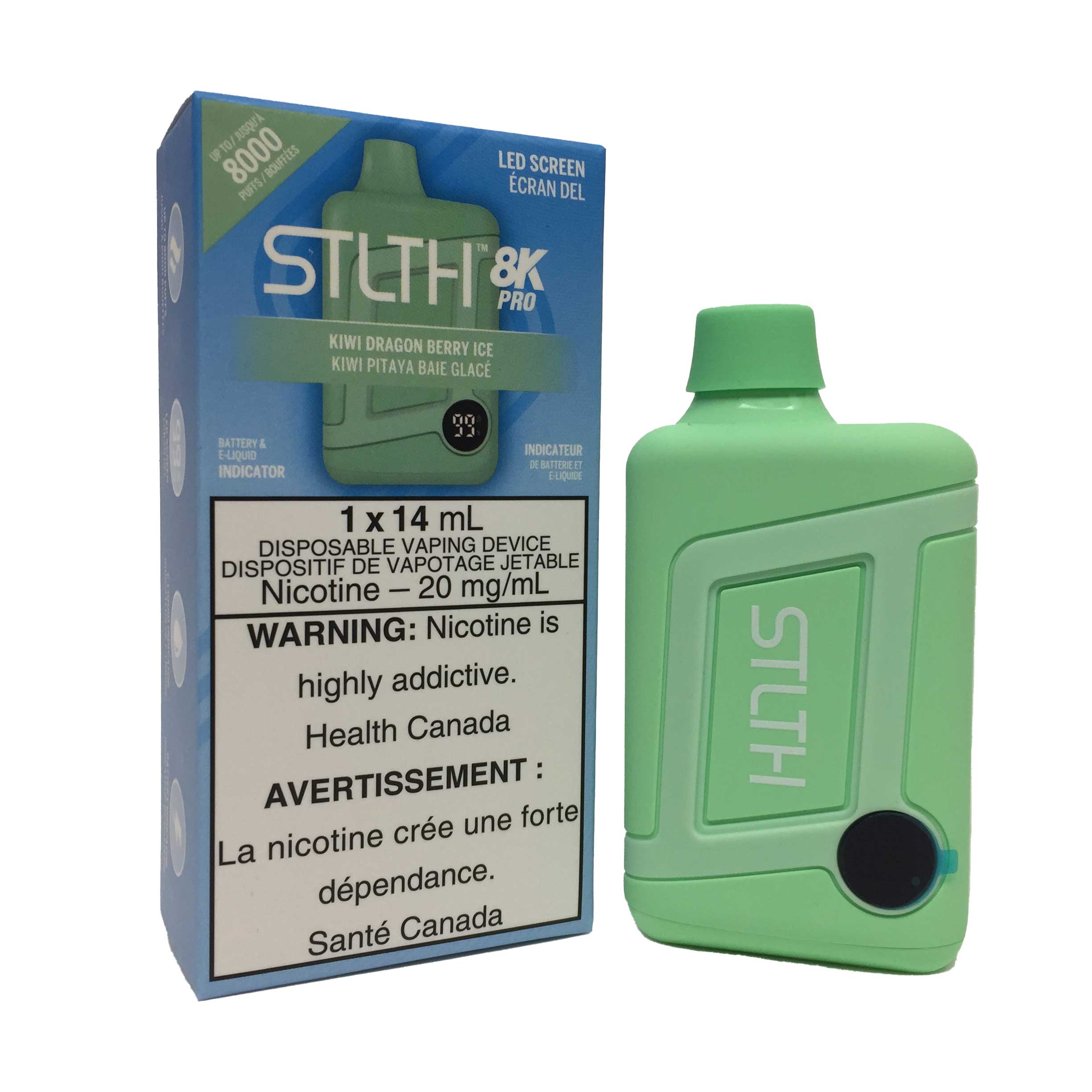 STLTH 8K Pro Vape Jetable – 14 mL 8000 Bouffées 