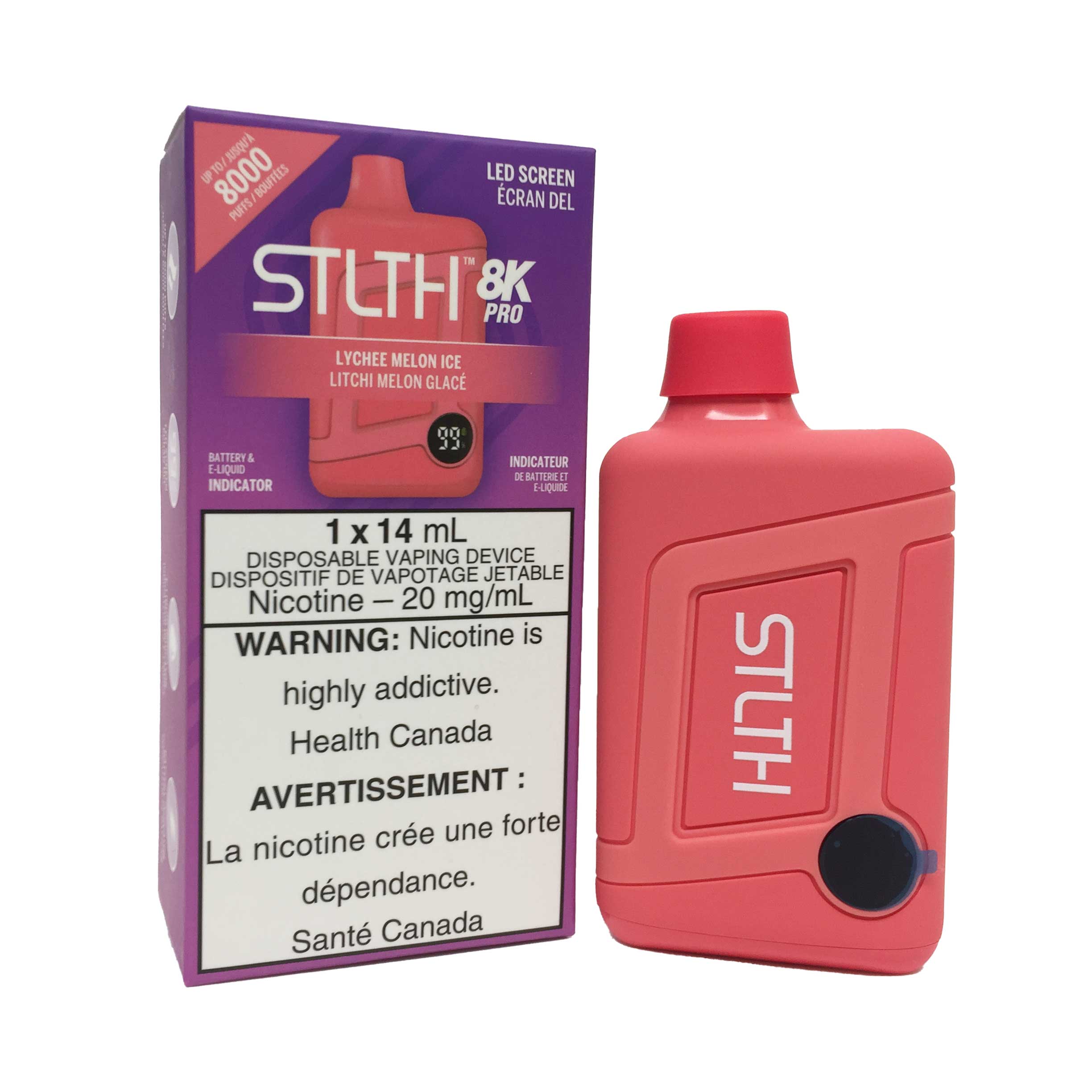 STLTH 8K Pro Vape Jetable – 14 mL 8000 Bouffées 