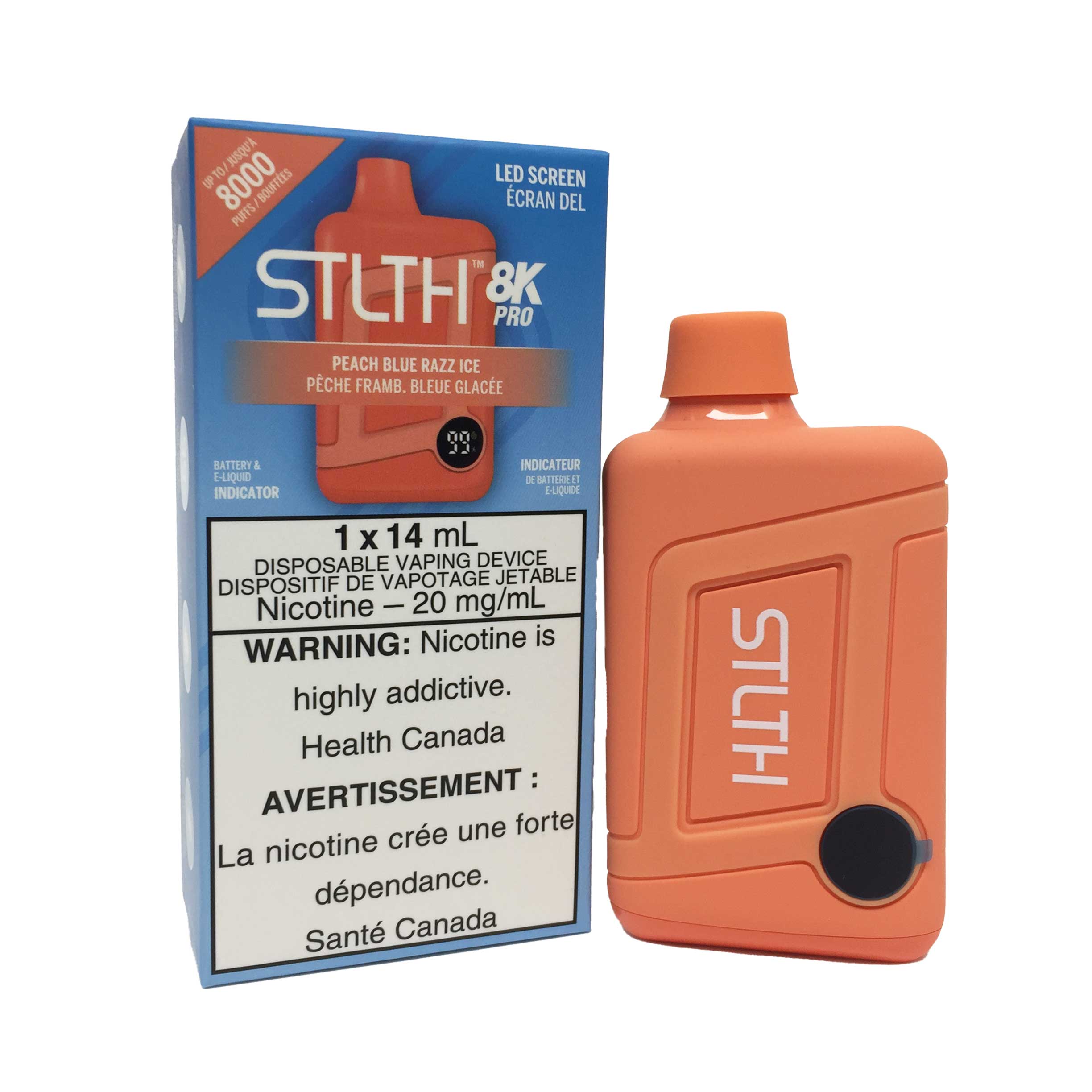 STLTH 8K Pro Vape Jetable – 14 mL 8000 Bouffées 
