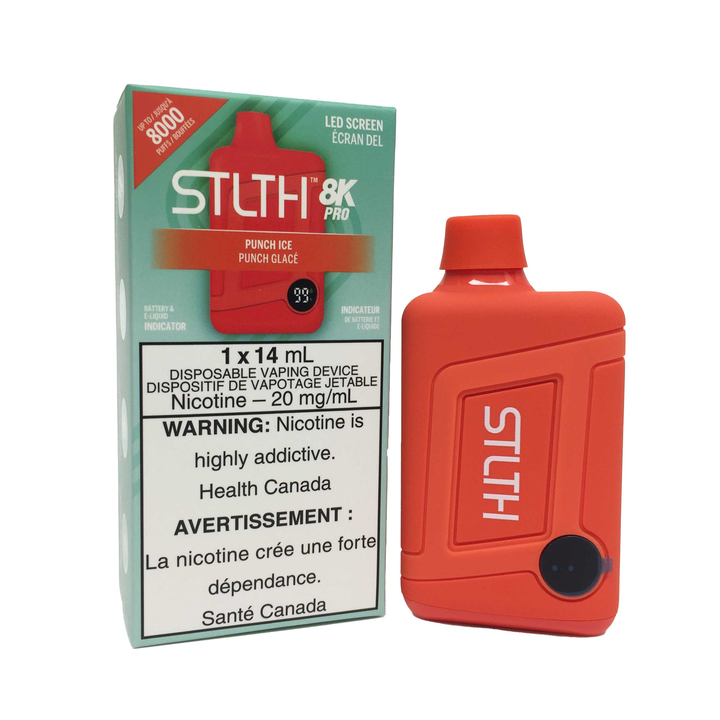 STLTH 8K Pro Vape Jetable – 14 mL 8000 Bouffées 