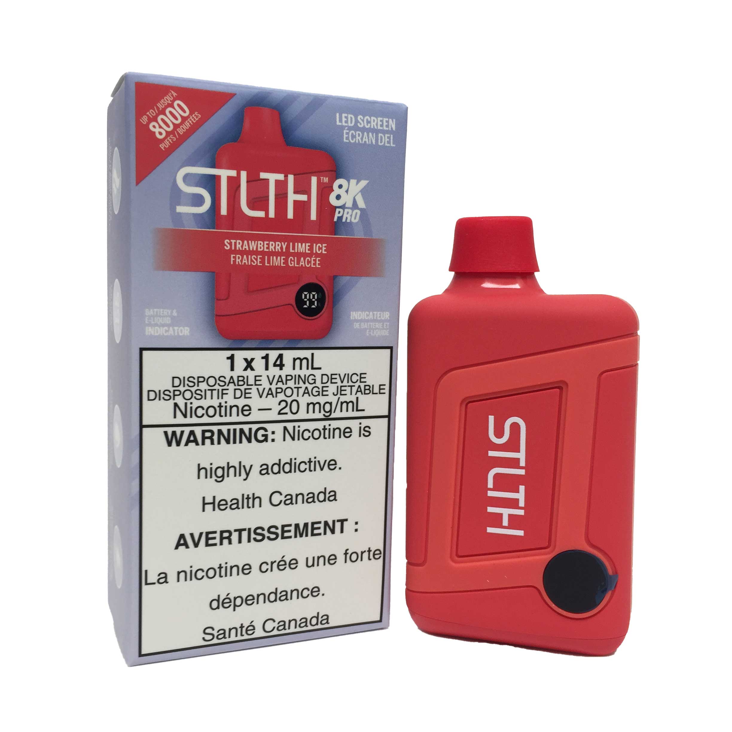 STLTH 8K Pro Vape Jetable – 14 mL 8000 Bouffées 