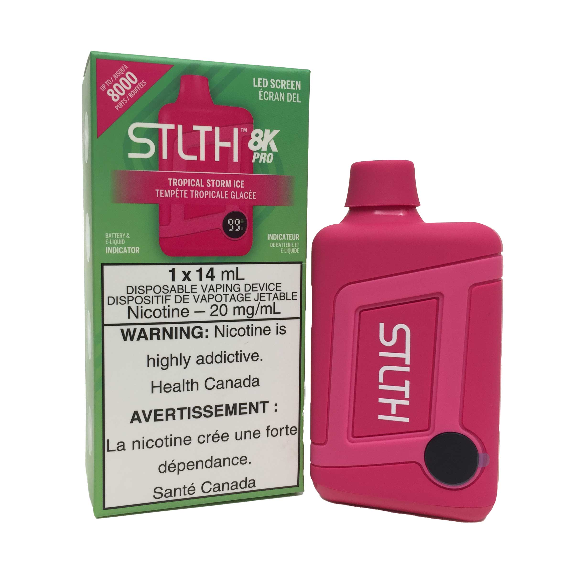 STLTH 8K Pro Vape Jetable – 14 mL 8000 Bouffées 