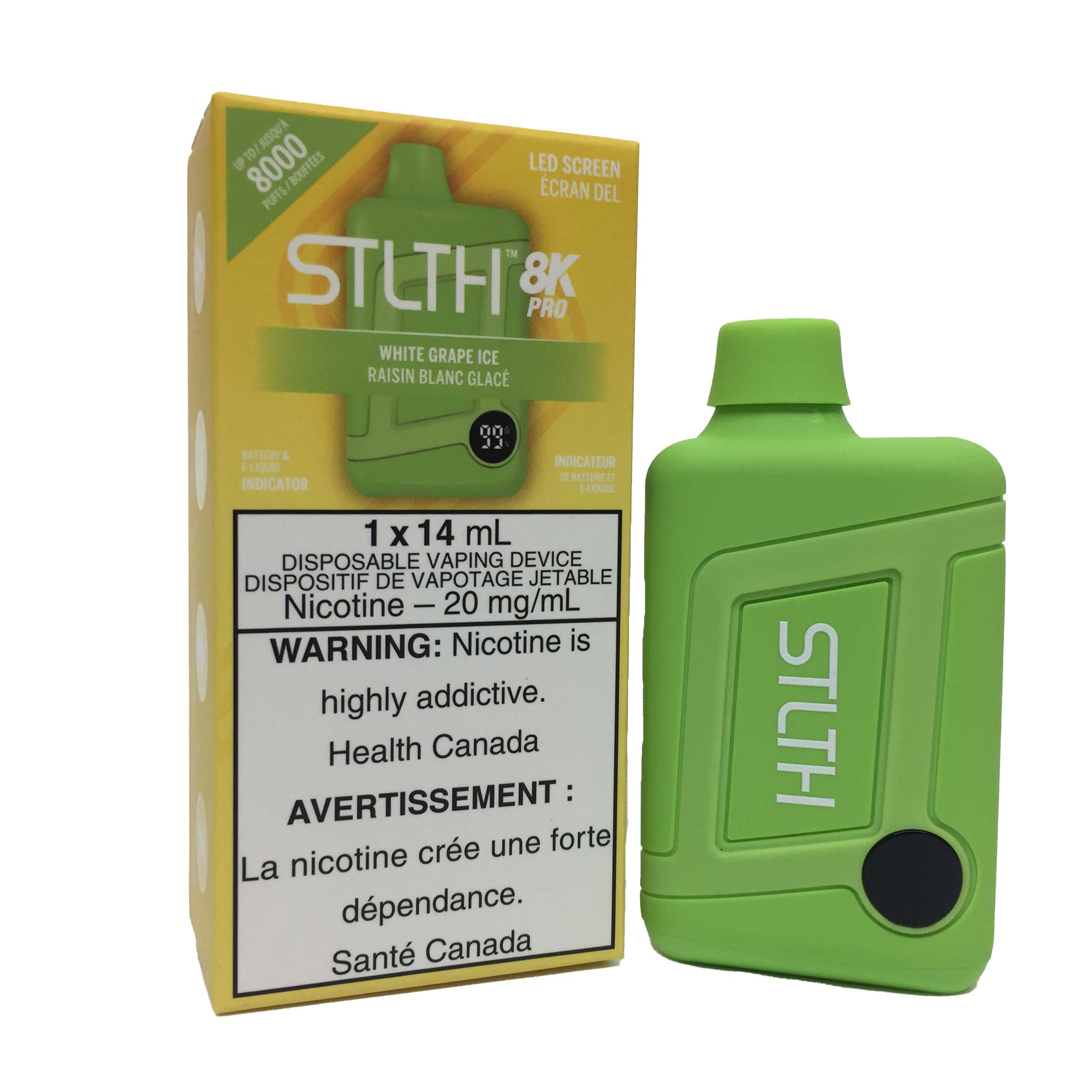 STLTH 8K Pro Vape Jetable – 14 mL 8000 Bouffées 