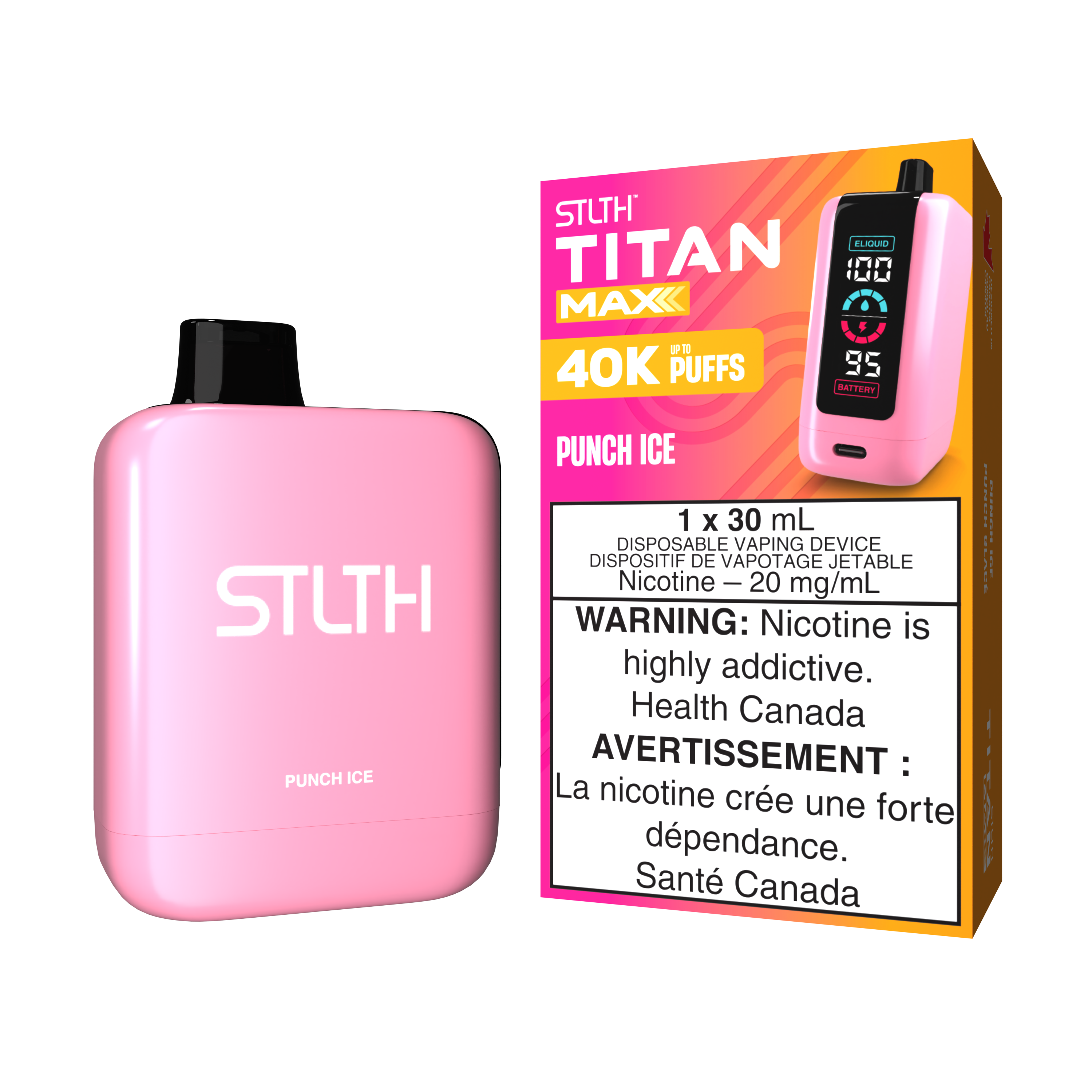 STLTH Titan Max 50K Puffs Disposable Vape – 30 ml