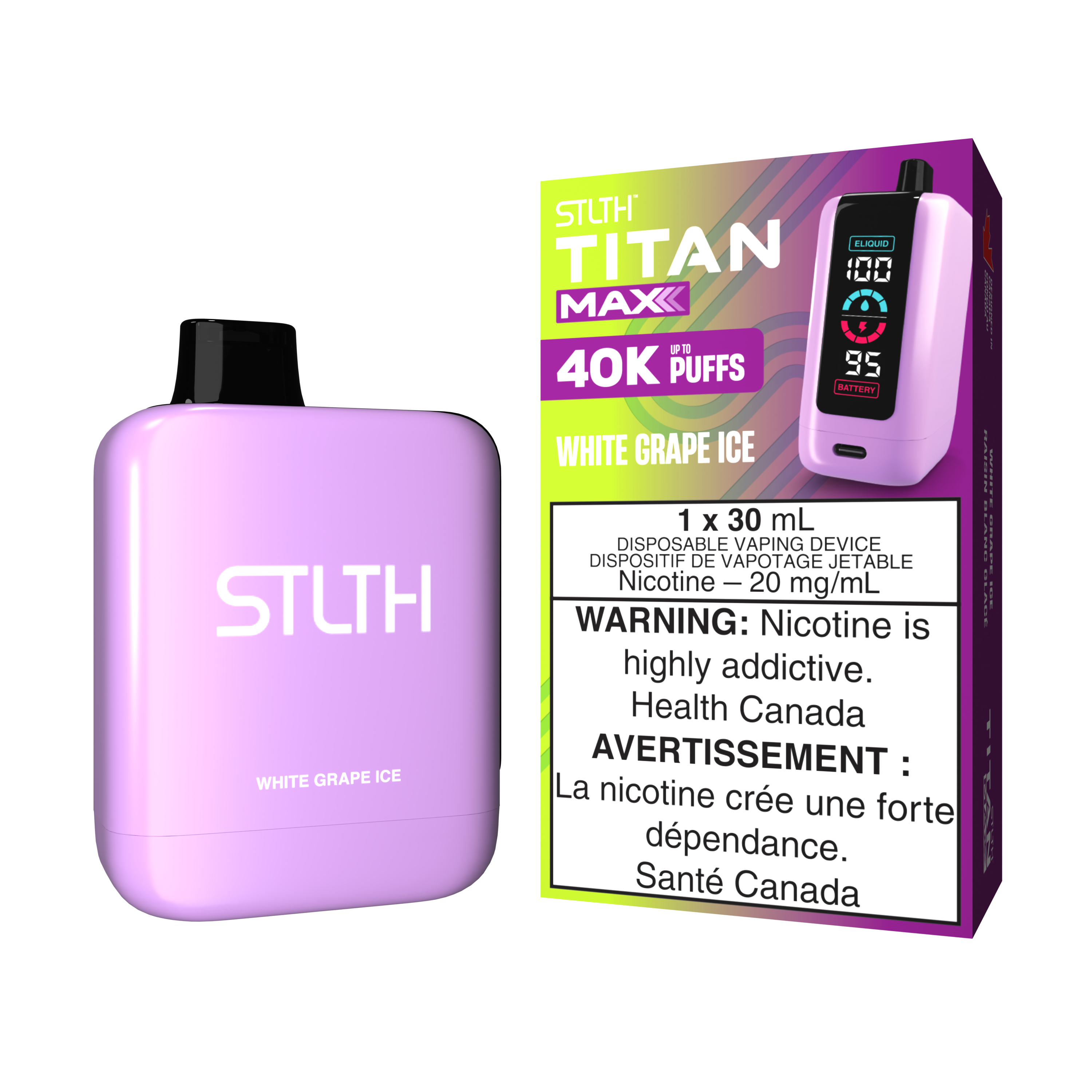 STLTH Titan Max 50K Puffs Disposable Vape – 30 ml