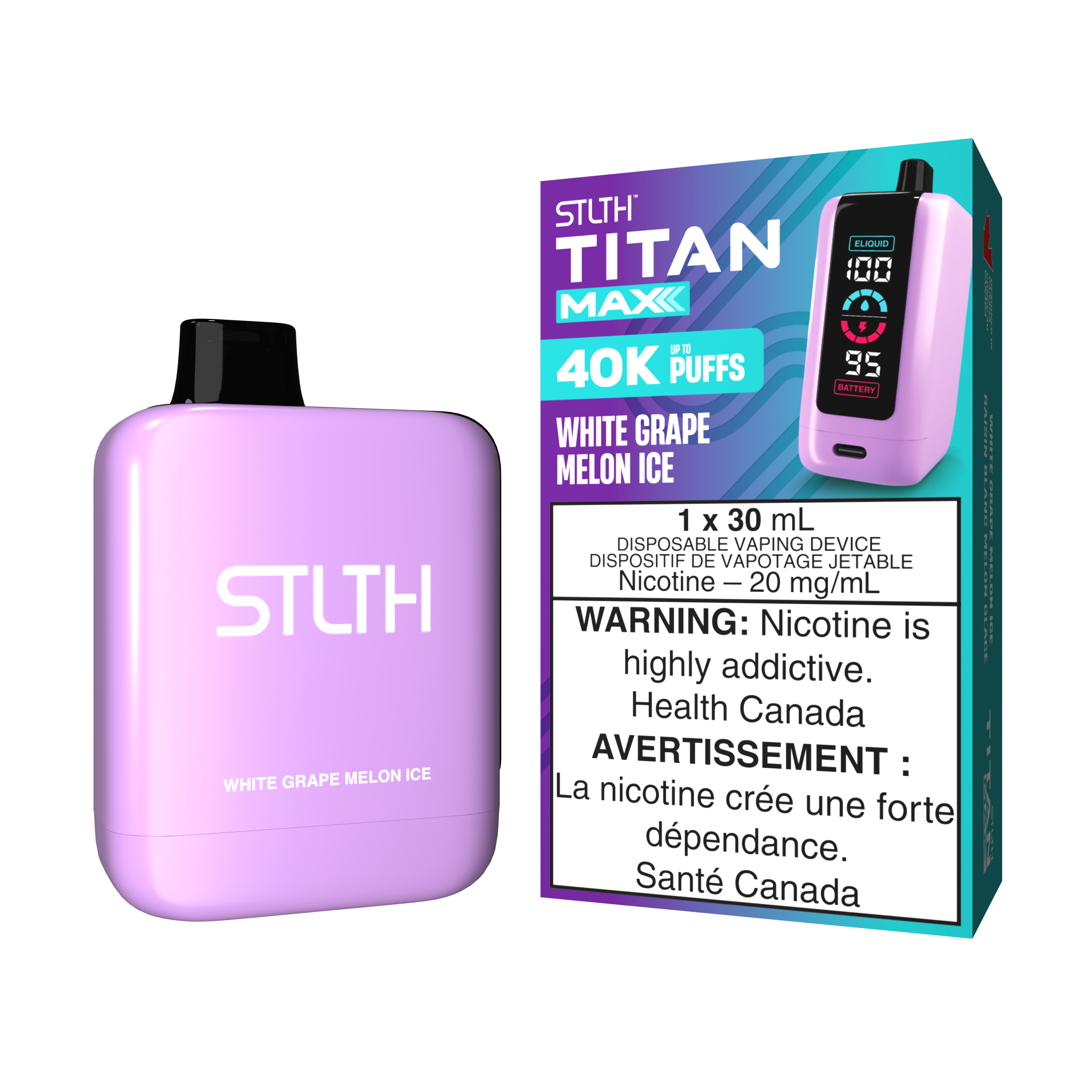 STLTH Titan Max 50K Puffs Disposable Vape – 30 ml