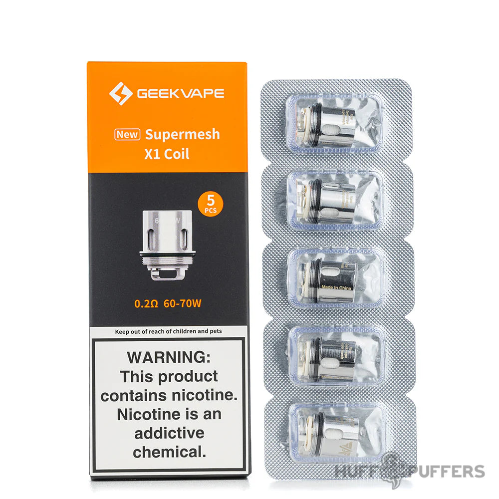 Geekvape Supermesh X1 0.2 Ohm Coils – 5 Pack