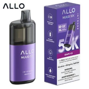 Allo Nuud 50K Puffs Disposable Vape – Clear Tank 20 mL