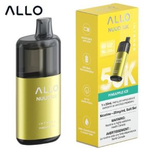 Allo Nuud 50K Puffs Disposable Vape – Clear Tank 20 mL