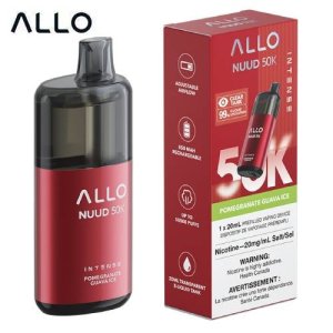 Allo Nuud 50K Puffs Disposable Vape – Clear Tank 20 mL