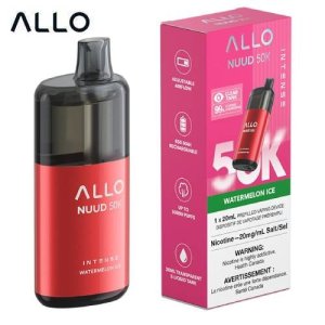 Allo Nuud 50K Puffs Disposable Vape – Clear Tank 20 mL
